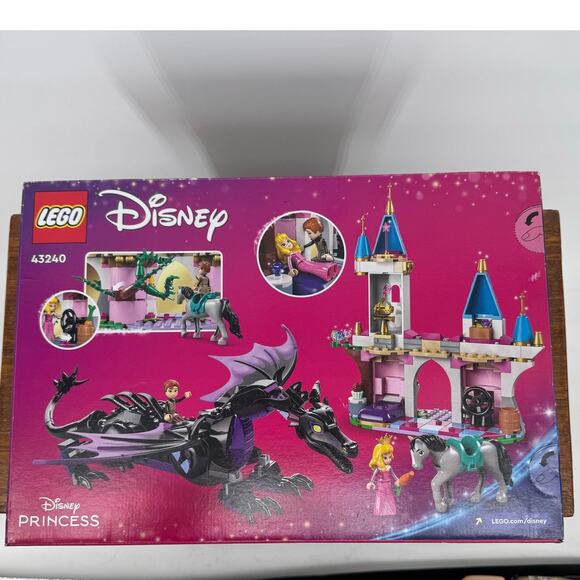 LEGO 43240 NIB Maleficent's Dragon Form and Aurora's Castle 583 pcs Ages 7+ - Picture 3 of 5